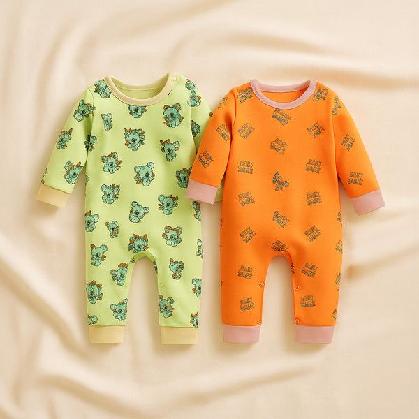 Baby Hoodz 2-Piece Green Orange Bodysuit Combo – Best Deal