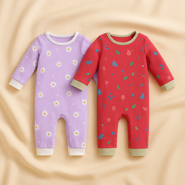 Baby Hoodz 2-Piece Lavender Red Bodysuit Combo – Best Deal