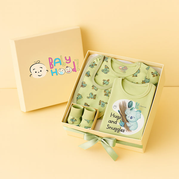 Baby Clothes - Newborn Gift Set -Green Color