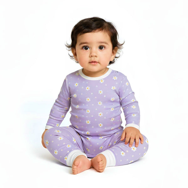Baby Clothes - Cotton Bodysuit - Lavendar Color