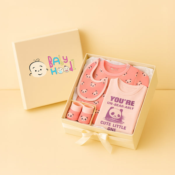 Baby Clothes - Newborn Gift Set - Pink Color