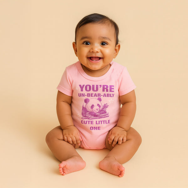 Baby Clothes - Cotton T-Shirt / Romper - Pink Color