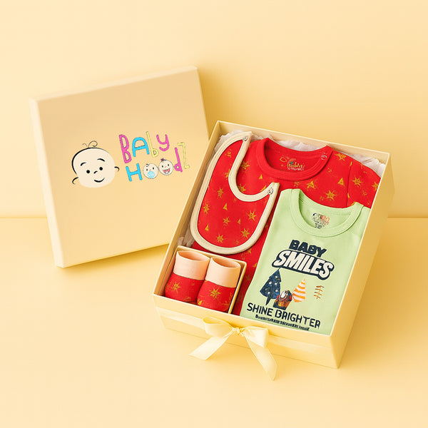Baby Clothes - Newborn Gift Set - Red Color